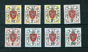 GB Isle of Man 1973 Postage Due stamps full set Printing b Imprint "1973 A" Mint - Picture 1 of 2