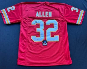 MARCUS ALLEN KANSAS CITY CHIEFS SIGNED JERSEY XL Raiders USC Trojans BAS COA - Picture 1 of 5