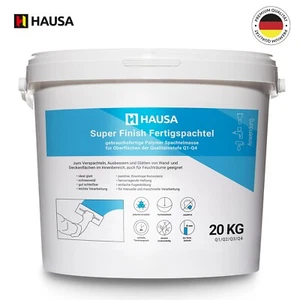 Super Finish Fertigspachtel 20kg Spachtel Masse Gips Fugen Flächen Q1-Q4 Hausa - Bild 1 von 5