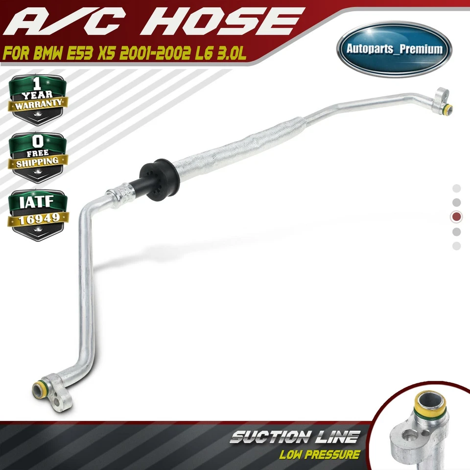 Manguera de succión de refrigerante aire acondicionado nueva para BMW E53 X5 2001-2002 L6 3,0 L 64538377073 Foto 1 de 4