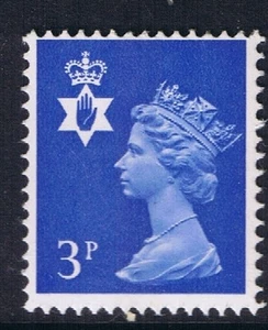 GB SG NI14 MNH MINT Northern Ireland 3p Ultramarine CB Regional Machin - Picture 1 of 1