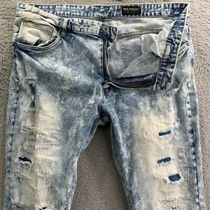 SMOKE RISE Jeans Mens 40x32 Measured Slim Fit Blue Tag: 42x43 - Picture 1 of 14
