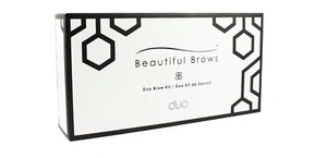 Beautiful Brows Duo Eyebrow Shaping Kit Powder Stencil Highlighter Black/Noir - Picture 1 of 3