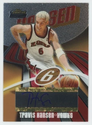 2003-04 Topps Finest Travis Hansen Rookie Auto /999 Hawks #151 A1 - Image 1 of 2
