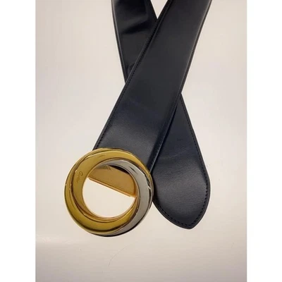 Cartier Auténtico Anillo Trinidad Diseño Hebilla Cuero Cinturón Mujer Accesorio Foto 1 de 4