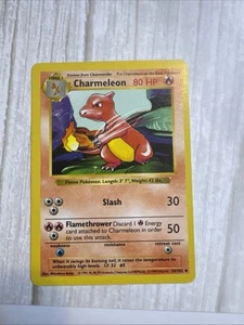 Pokemon Cards: Base Set 1st Edition Uncommon: Charmeleon 24/102 - Picture 1 of 5