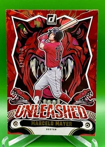 2024 Donruss Marcelo Mayer Unleashed Red Ice /149 Red Sox Color Match MLB Callup - Picture 1 of 3