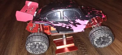 Traxxas Rustler 2wd 1/10 Scale All Aluminum Upgraded Vxl Brushless Shelfqueen  - Image 1 of 4