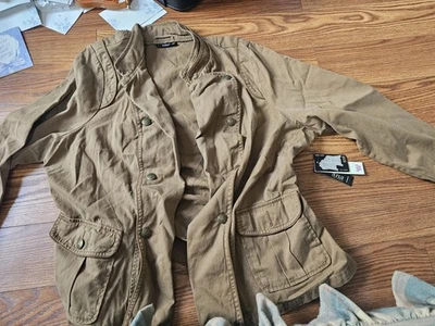 Chaqueta Blazer ANA A New Approach PS Pequeña Tubería Banda Militar Retro Foto 1 de 4