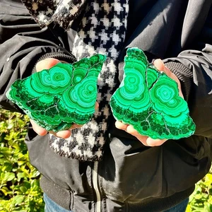 490+440G Natural high-end peacock stone slices polished specimens spiritual heal - Picture 1 of 13