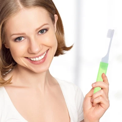  12 Pcs Spazzolino Da Denti Spazzola Viaggio Spazzolini Portatili - Immagine 1 di 4