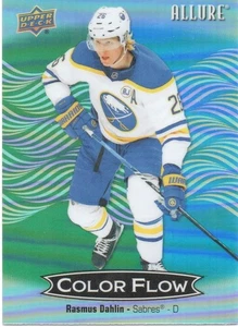 24-25 2024-25 Allure Rasmus Dahlin flujo de color verde-azul #CFL-47 sables - Imagen 1 de 1
