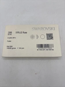 143 Swarovski 2088 40ss Flat Backs Strasssteine 8,5mm ss40 klar KRISTALL (001) - Bild 1 von 3