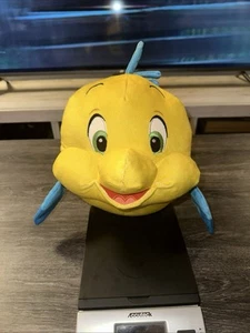 Disney Princess The Little Mermaid Soft 13” Flounder Toy Rare Big Stuffed Animal - Picture 1 of 7