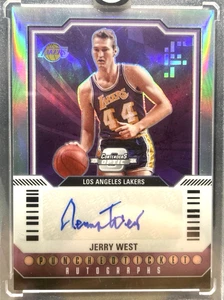 Jerry West 2023-24 Contenders Optic Prizm Auto Punched Ticket /49 Lakers HOF - Picture 1 of 11
