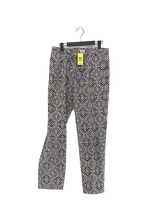 Jigsaw Women's Trousers UK 10 Black Lyocell Modal with Cotton, Linen Chino - Picture 1 of 6