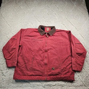 Chaqueta estilo Detroit Berne vintage para hombre 4XL cuello de pana forro polar de lona - Imagen 1 de 12