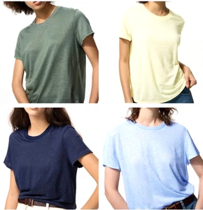 UNIQLO x COMPTOIR DES COTONNIERS Linen Crew Neck T-shirt 4 Colors 484926 ② - Picture 1 of 10