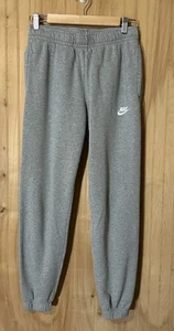 Nike Fleece Sweat Pants Womens Small Gray Athleisure Comfort Athletic - Picture 1 of 5