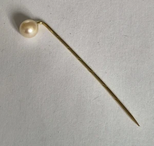 Pin oro 585 con perla - Imagen 1 de 3
