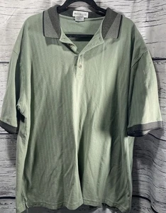Polo Munsingwear Penguin para hombre verde y negro talla 3XL vintage - Imagen 1 de 6
