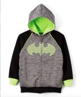 Sudadera con Capucha Batman Niños DC Comics Cremallera Completa Licencia Verde Neón Talla 8 Nueva con Etiquetas $45 Foto 1 de 3