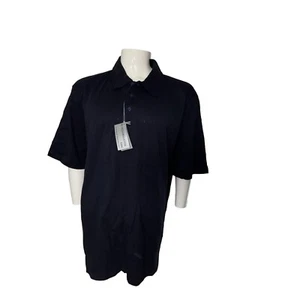 New! Sz 2XL Blake & Hollister Elite Mens Short Sleeve Black Polo Shirt - Picture 1 of 12