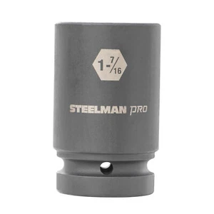 STEELMAN PRO 1-Inch Drive 1-7/16-Inch 6-Point Deep Impact Socket, 60540