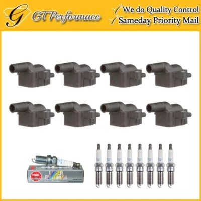 Quality Ignition Coil & NGK Spark Plug 8PCS for Ford E450 F250 F350 Super Duty - Image 1 of 4
