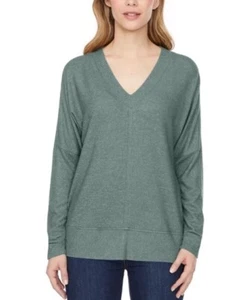 Buffalo David Bitton Pullover Super Soft Cozy V-Neck Sweater Sage Green Medium - Picture 1 of 3