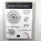 Stampin+Up+Celebrate+Sunflowers+Stamp+Set+Flower+Leaves+Sayings+Phrases+USED