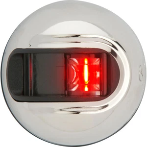 ATTWOOD LIGHTARMOR RED ROUND NAVIGATION LIGHT STAINLESS - Picture 1 of 1
