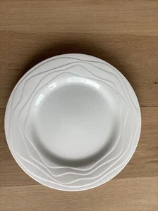 NEU Mikasa Maxima Mirage 12" Weiß Essteller 4er Set Fine China Neu im Karton - Bild 1 von 5