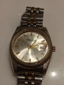 Vintage Dufonte Lucian Piccard Date Men's Watch Presidental Style - Picture 1 of 4