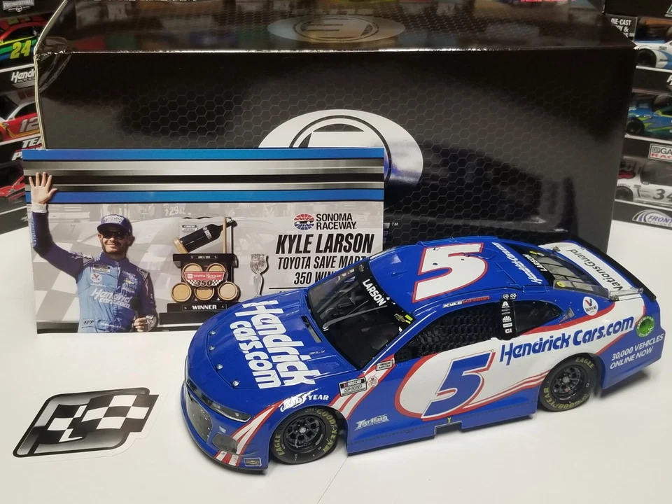 Kyle Larson 2021 5 HendrickCars Sonoma Raced Win Elite RCCA 1/24 Foto 1 de 4