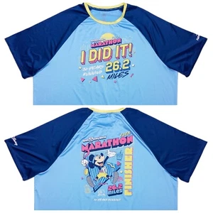 DISNEY World 2023 Marathon I Did It Finisher Performance Shirt 26.2 Blue 3XL - Picture 1 of 10