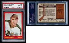 1973-74 O-Pee-Chee Light Back Dennis O'Brien #88 PSA 8 Rookie RC