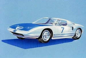 1963 Ford GT40 Concept Car - Promotional Magnet - Imagen 1 de 2