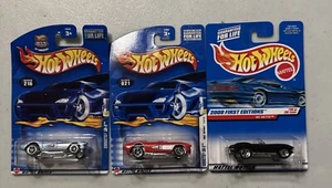 Lot Of 3 Hot Wheels Chevrolet Chevy ‘57 Corvette SR-2 Roadster 2002 First Ed - Picture 1 of 5
