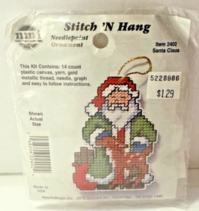 NMI Counted Cross Stitch Kit Santa Claus #2402 STITCH N HANG +INSURED+ - Picture 1 of 7