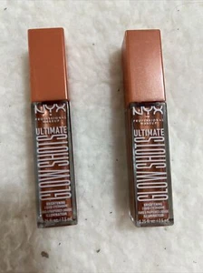 2x NYX Professional Ultimate Glow Shots Liquid Eyeshadow - Clementine Fine - Picture 1 of 7