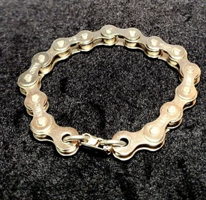 Artisan Chain Link RARE Bracelet KMC 5C Link w Locking Closure 9" Cycling New! - Imagen 1 de 7