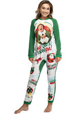 Elf The Movie Womens' OMG Santa! I Know Him! One Piece Sleeper Pajama