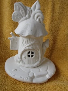UNPAINTED CERAMIC BISQUE- BUTTERFLY HOUSE - Picture 1 of 2