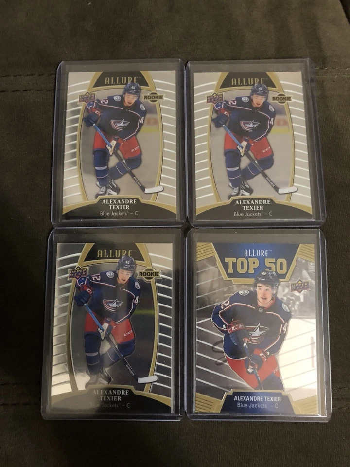 2019-20 Allure Alexandre Texier 4 Card Rookie Lot 3 Base RC’s 1 Top 50 RC  - Image 1 of 1