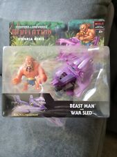 Masters of the Universe Revelation Beast Man and War Sled Eternia Minis Vehicle