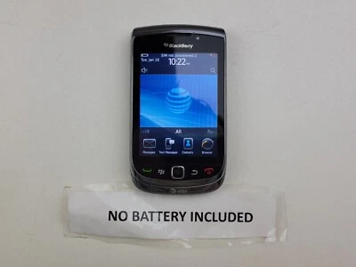 BlackBerry Torch (9800) 4GB (AT&T) QWERTY Slider Smartphone - CRACKED - J7480 - Image 1 of 4
