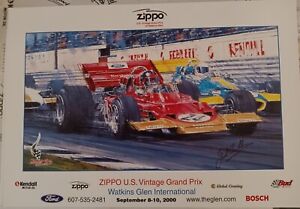 2000 Watkins Glen Vintage Grand Prix Formula 1 Signed Jock Russell