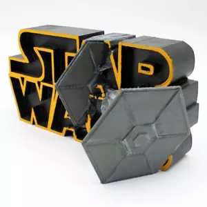 Star Wars - Logotipo - Tie Fighter - Star Wars impresión 3D - Pintado profesional - Imagen 1 de 4