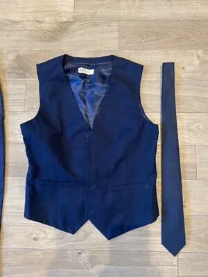 Blue waistcoat and tie formal boys wear - Image 1 of 4